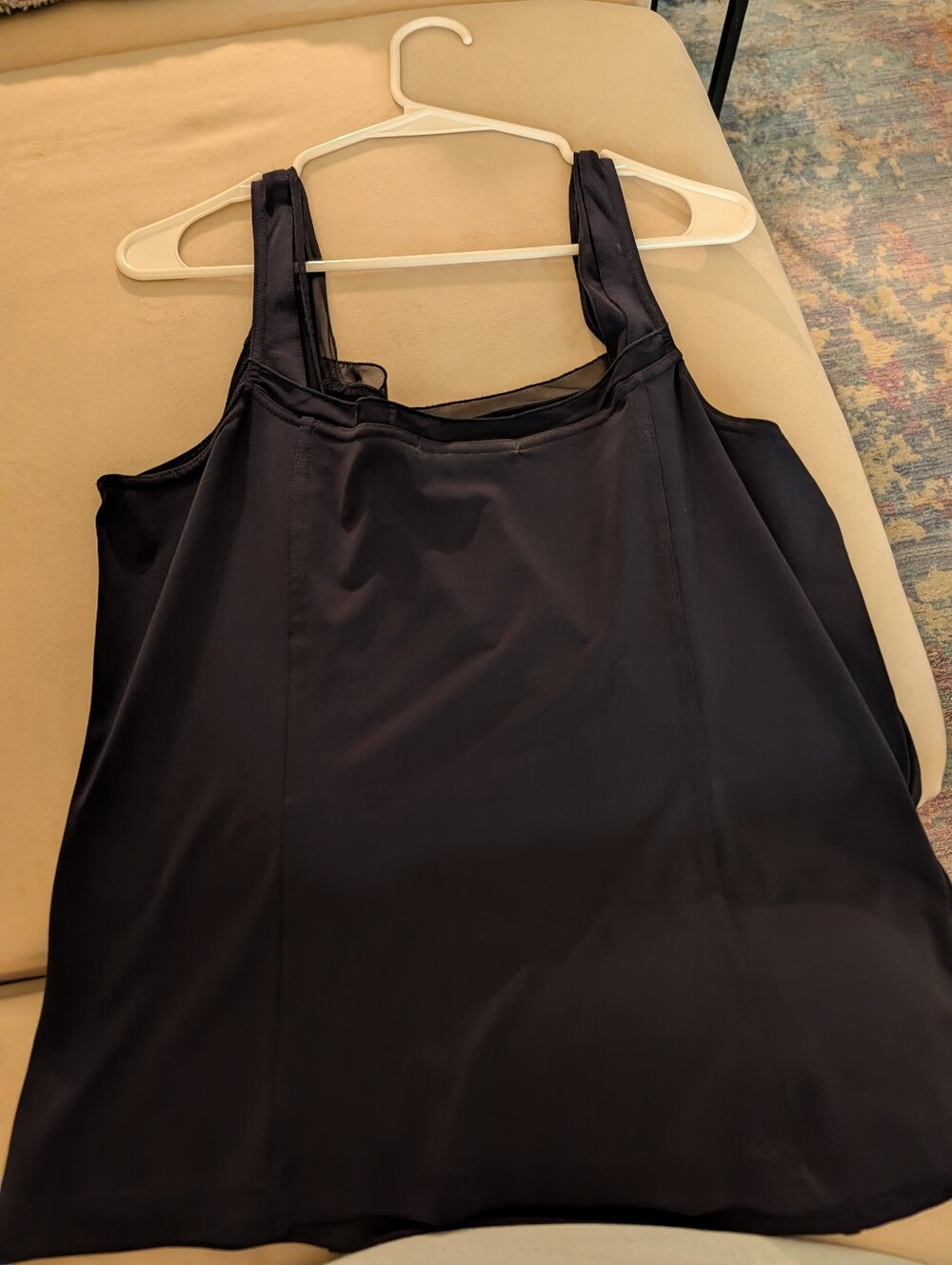 Cabi Navy Women’s Tank Top - Classic Square Neck XL